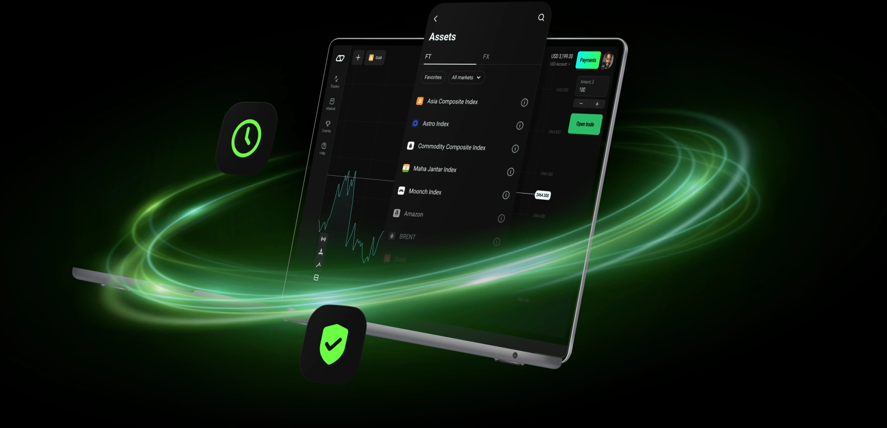 Olymp Trade PC app.